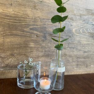 Kerzen-/Vasengläser - gemischt (ohne Struktur) - Set à 15Stk.