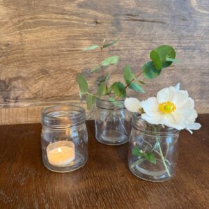 Kerzen-/Blumengläser - klein (ohne Struktur) - Set à 20Stk.