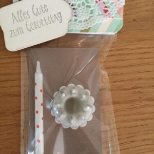 mini Kerzenständer als Gruss